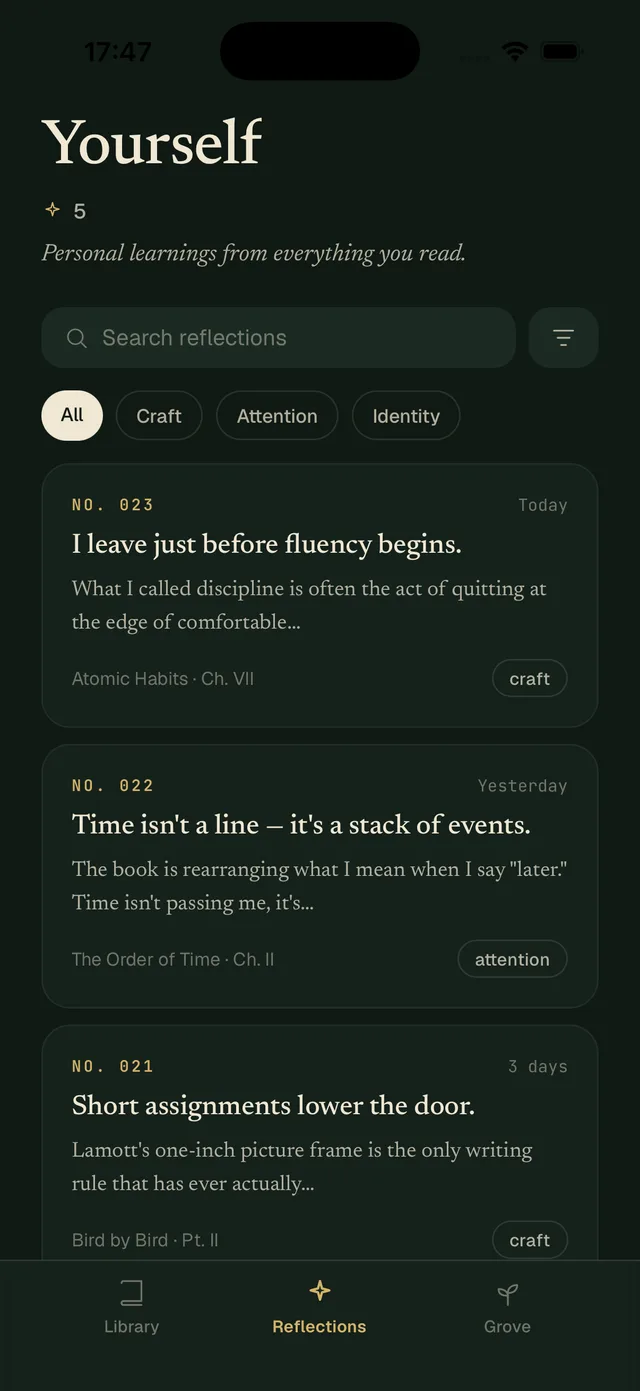 Insights worth keeping